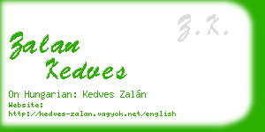 zalan kedves business card