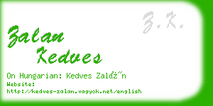 zalan kedves business card